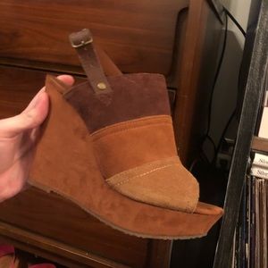 Lucky Brand Suede Wedges